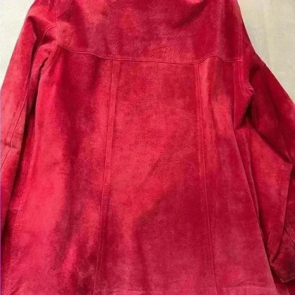 VTG Red Suede Jacket Suede Jacket - Picture 10 of 10